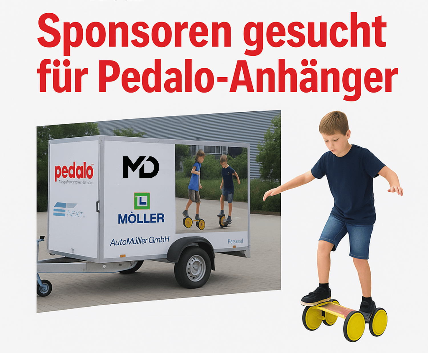 Pedalo-Anhänger